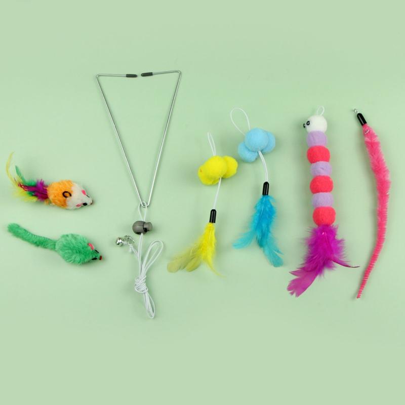 7pc Cat Teaser Toys - Interactive Teaser Toys for Cats