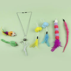 7pc Cat Teaser Toys - Interactive Teaser Toys for Cats