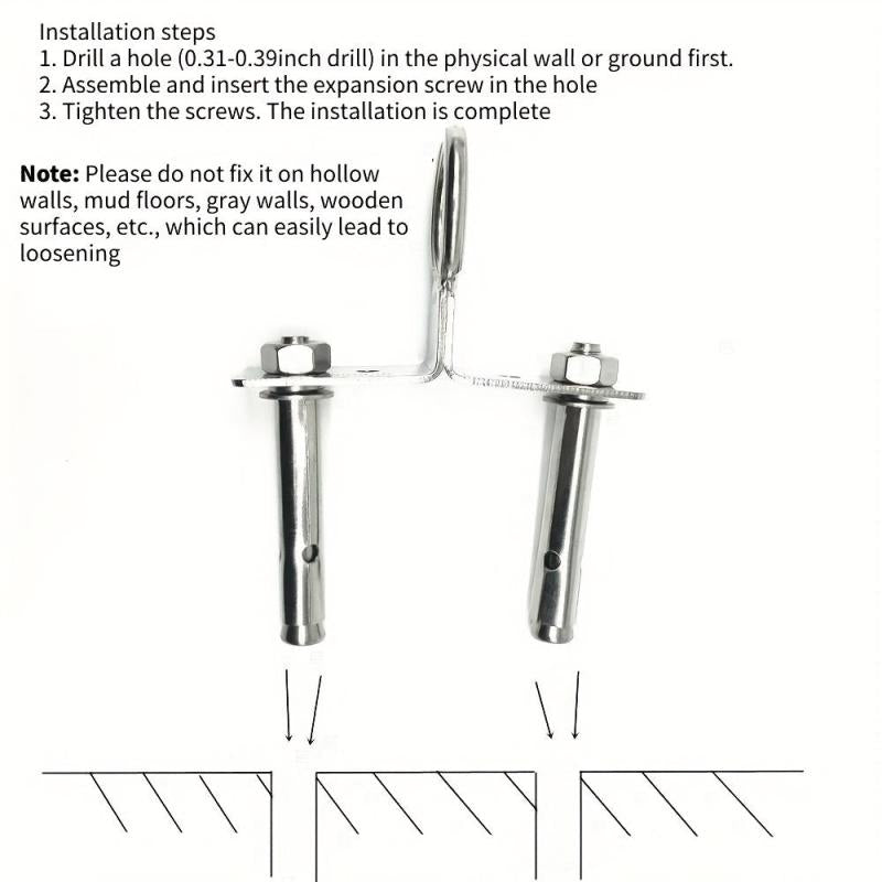 Stainless Steel Ground Stake for Medium Large Dogs