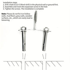 Stainless Steel Ground Stake for Medium Large Dogs