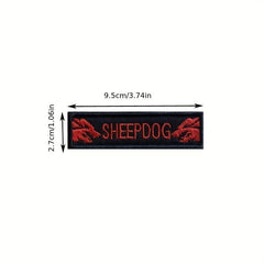 Embroidery Patches Dog Vest Patches Hook Loop Dog Harness Patch