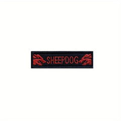Embroidery Patches Dog Vest Patches Hook Loop Dog Harness Patch
