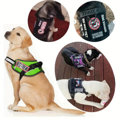 20pcs Pet Vest Dog Training Embroidered Patches