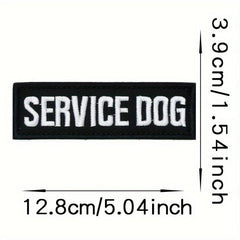 20pcs Pet Vest Dog Training Embroidered Patches