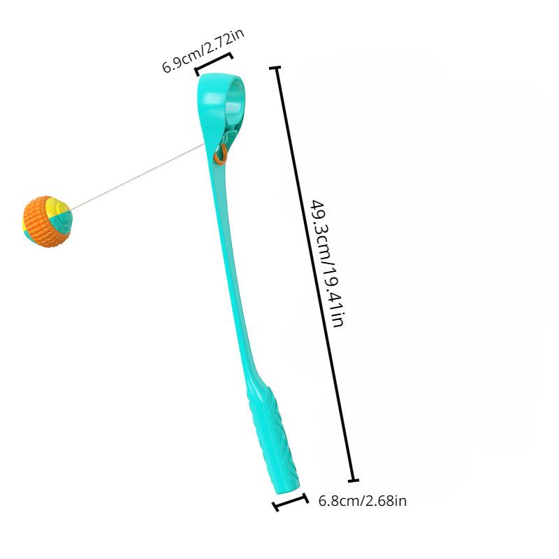 Interactive Dog Toy Ball Launcher Automatic Stretching Rope Ball