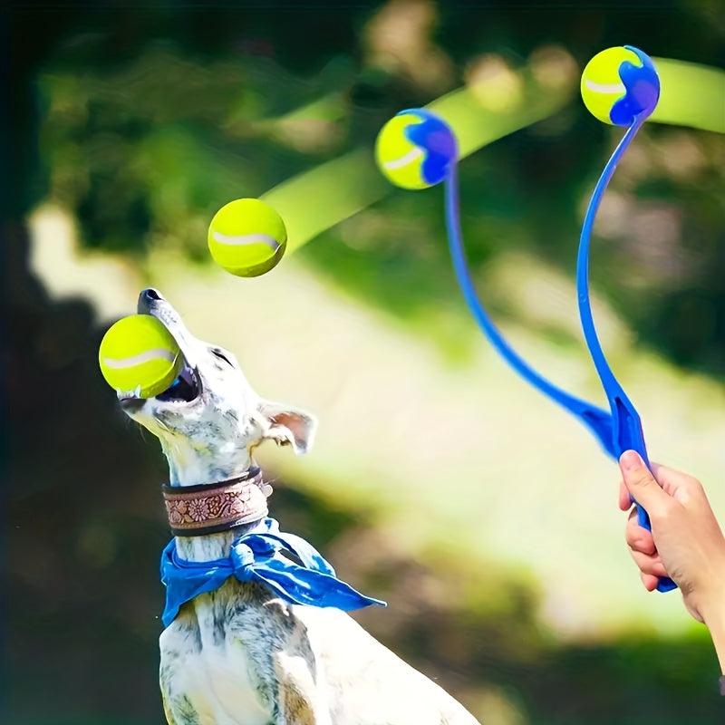 2pcs Pet Throw Ball Stick Dog Training Toy Ball Thrower