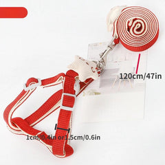 Star Decor Dog Harness And Leash Adjustable Pet Harness With Leash