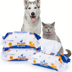 Dog Cleaning Wipes 100 Pack - Pet Grooming Wipes - Fragrance Cat Wipes