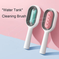 Cat Dog Grooming Comb w/Water Tank Hair Removal Brush Kitten Pet Supplies