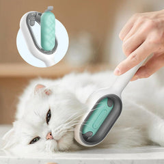 Cat Dog Grooming Comb w/Water Tank Hair Removal Brush Kitten Pet Supplies