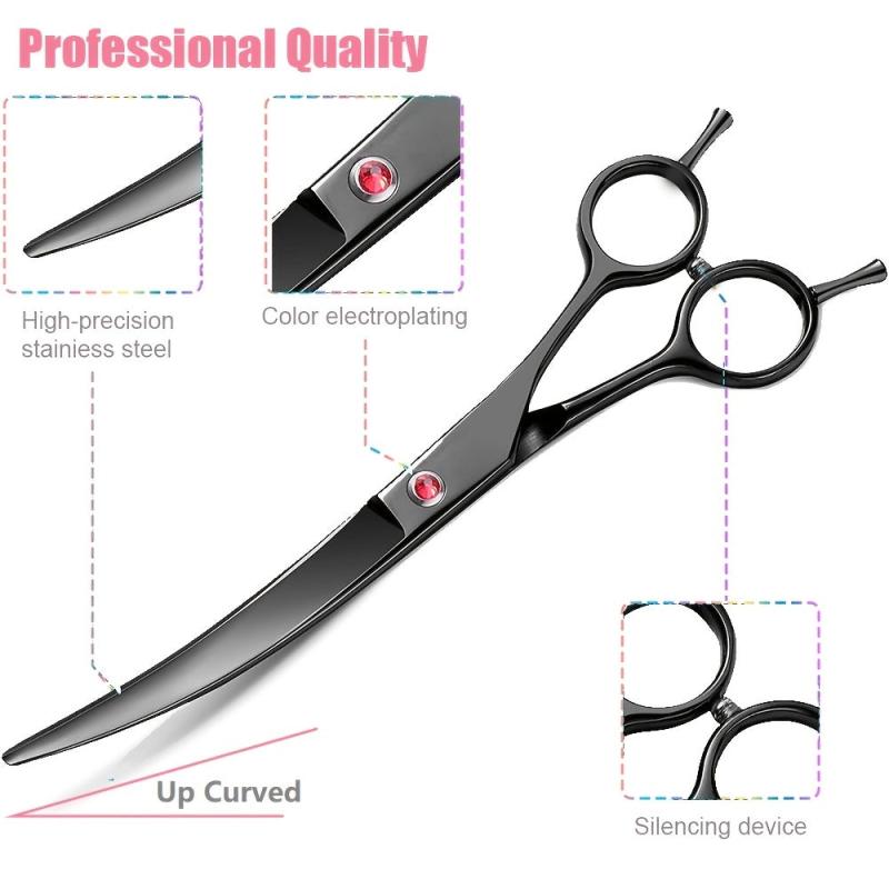 19.05 cm Curved Dog Grooming Scissor - Pet Shears