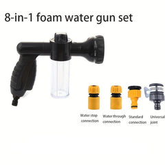 High Pressure Sprayer Nozzle Hose Dog Shower Gun Pet Cleaning Bathing Water Foam