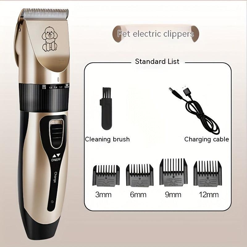 Cordless Pet Trimmer Set Adjustable Blades Dog Grooming Supplies