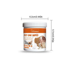60pcs Pet Wet Wipes For Cat and Dog Eye Ear Cleaning