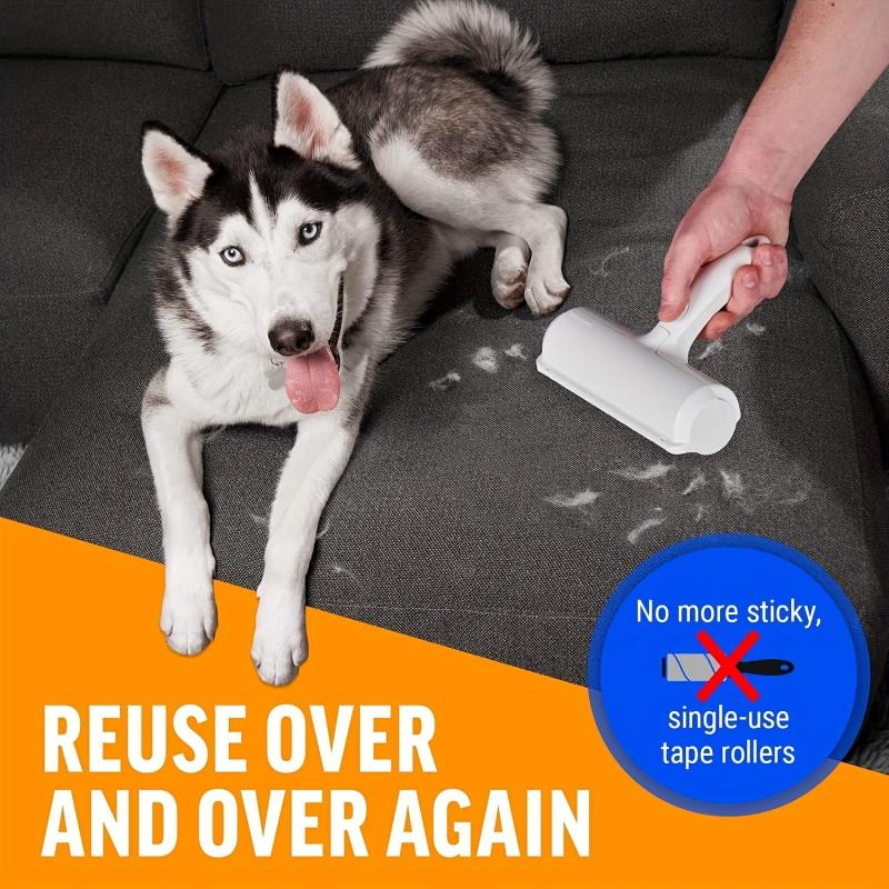 Reusable Pet Hair Roller Remover for Dog Cat - Lint Fur Rollers