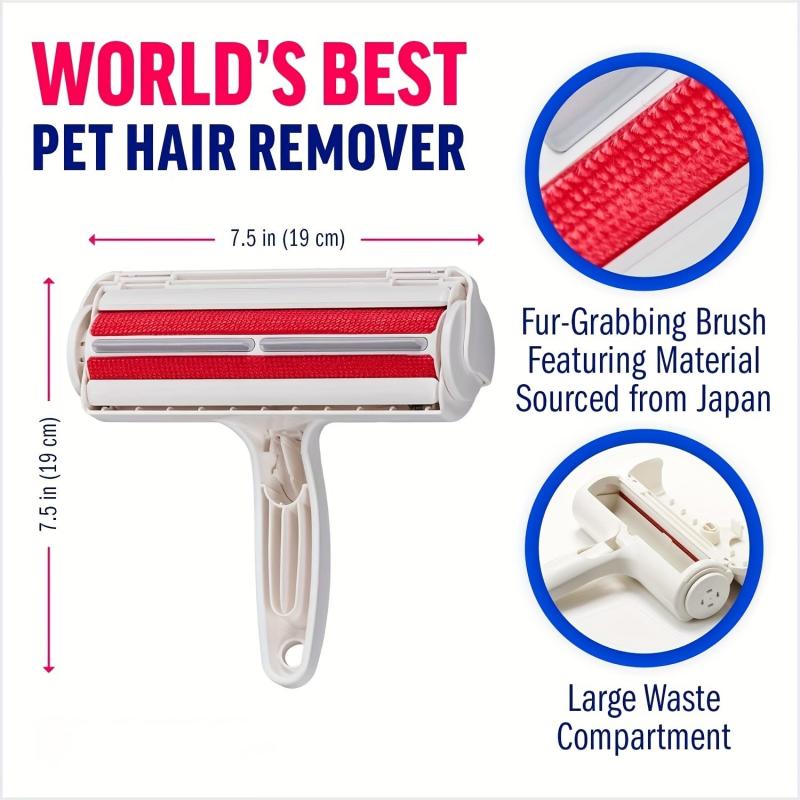 Reusable Pet Hair Roller Remover for Dog Cat - Lint Fur Rollers