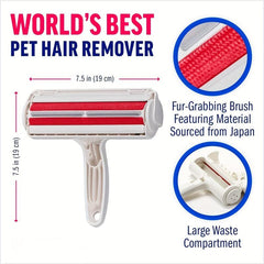 Reusable Pet Hair Roller Remover for Dog Cat - Lint Fur Rollers