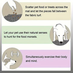 Interactive Pet Snuffle Mat Dog Puzzle Toy Sniffing Pad