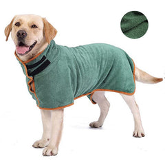 Absorbent Dog Bathrobe for Winter Warmth and Quick Drying