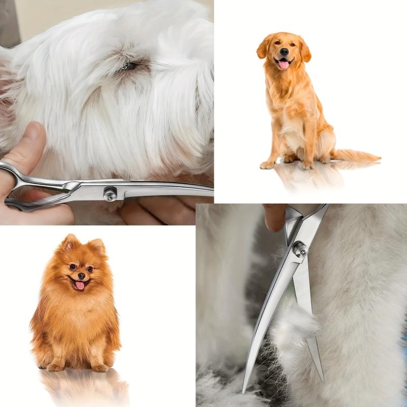 Professional Pet Grooming Scissors Curved Shears Dogs Cats