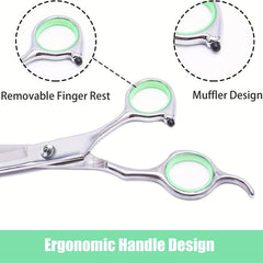 Professional Pet Grooming Scissors Curved Shears Dogs Cats