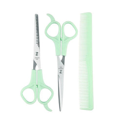 3pc Hair Cutting Scissors Set with Bangs Teeth Shears Comb Pet Grooming Tools