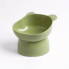 1pc Plastic Cat Elevated Food Bowl Durable Inclined Water Bowl for Indoor Cats
