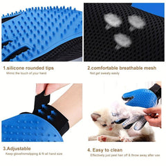 Pet Grooming Glove Removes Dog Cat Hair