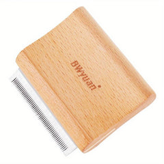 Wooden Deshedding Groom Brush for Cats, Dogs, Horses