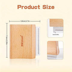 Wooden Deshedding Groom Brush for Cats, Dogs, Horses