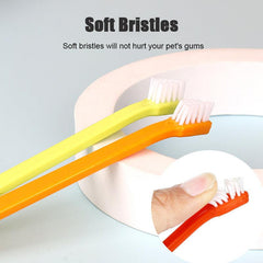 3Pcs Cat Toothbrush Teeth Cleaning Nontoxic Tooth Brush Tool