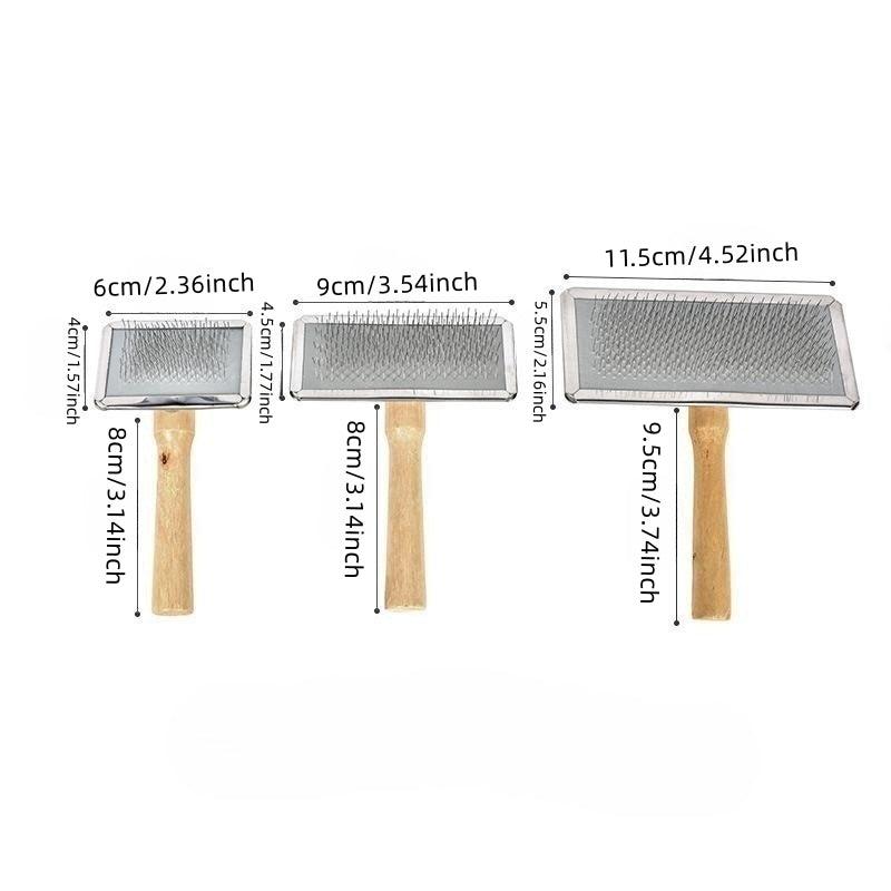 Wooden Handle Pet Comb for Cat and Dog Hair Removal