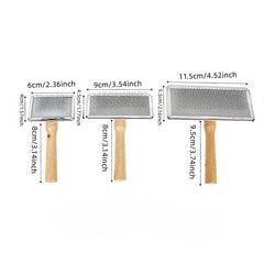 Wooden Handle Pet Comb for Cat and Dog Hair Removal