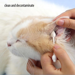 Pet Ear Swabs 56 Pieces Dogs Cats Ear Cleaning Supplies