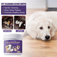 50pcs Box Pet Teeth Cleaning Gloves Removes Tartar & Wipes, Pet Supplies