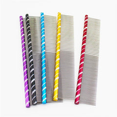 Color Stainless Steel Pet Grooming Comb for Cats and Dogs