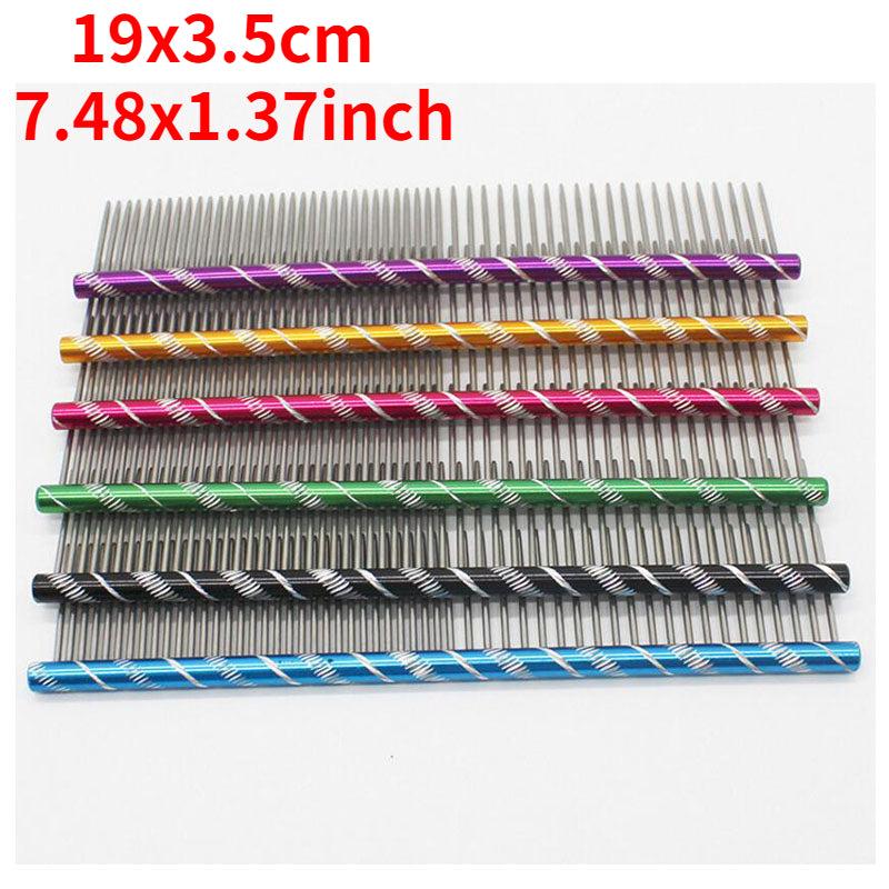 Color Stainless Steel Pet Grooming Comb for Cats and Dogs