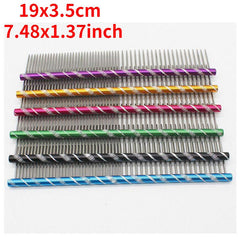 Color Stainless Steel Pet Grooming Comb for Cats and Dogs