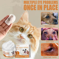 Pet Whisker Dog Cat Tear Removal Cotton Patch