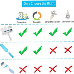 Pet Hair Remover Roller Reusable Animal Hair Removal Brush