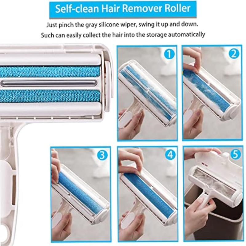 Pet Hair Remover Roller Reusable Animal Hair Removal Brush