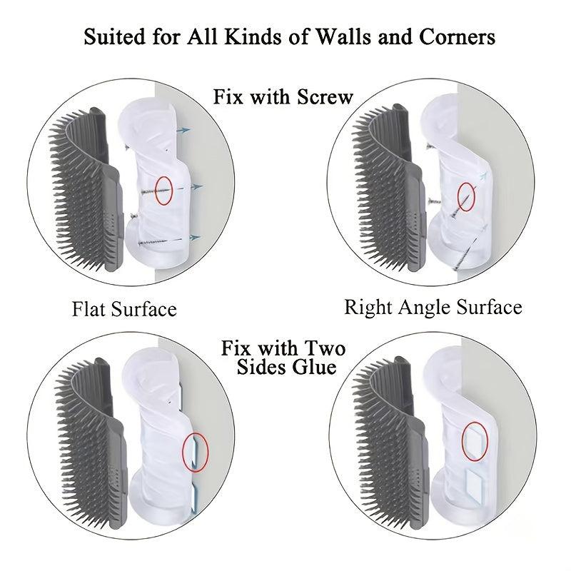 Cat Scratcher Cat Corner Rub Hair Massager
