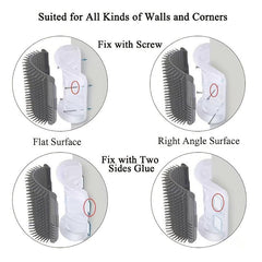 Cat Scratcher Cat Corner Rub Hair Massager
