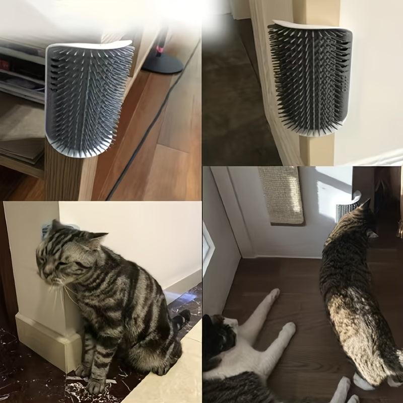 Cat Scratcher Cat Corner Rub Hair Massager