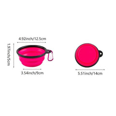 Portable Silicone Pet Food Bowl For Dogs And Cats, BPA-Free