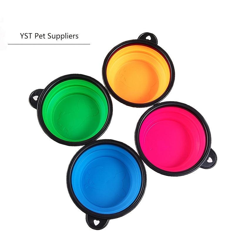 Portable Silicone Pet Food Bowl For Dogs And Cats, BPA-Free