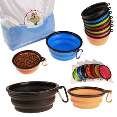 Portable Silicone Pet Food Bowl For Dogs And Cats, BPA-Free