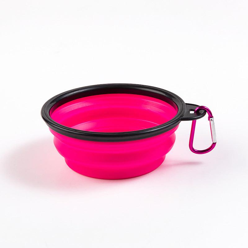 Portable Silicone Pet Food Bowl For Dogs And Cats, BPA-Free