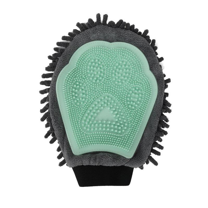 Double Sided Dog Hair Remover Glove & Towel Set