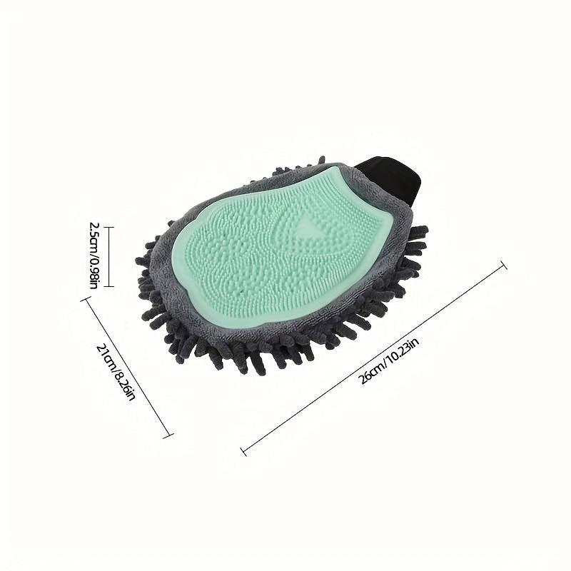 Double Sided Dog Hair Remover Glove & Towel Set